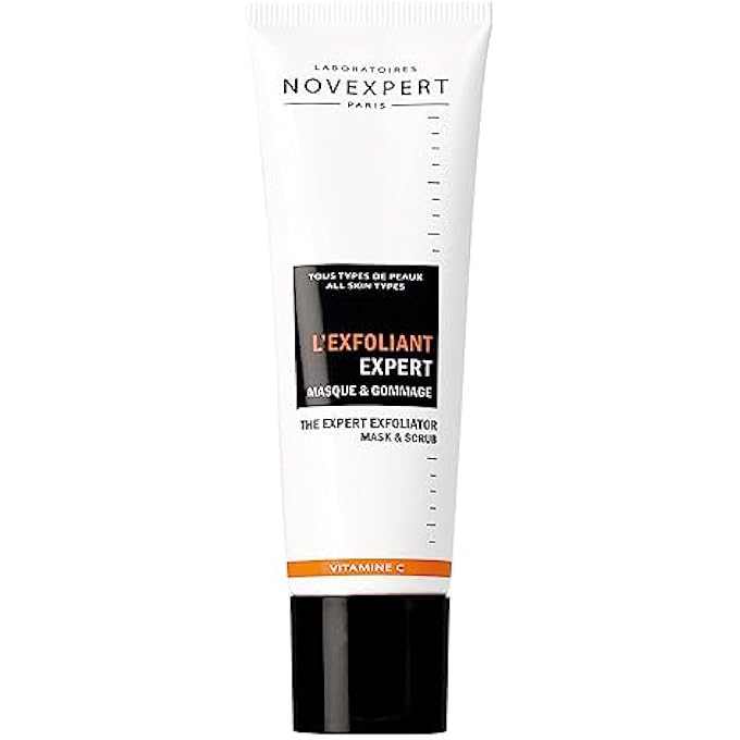 THE EXPERT EXFOLIATOR - 2 IN 1 MASK AND SCRUB - SMOOTH AND RADIANT COMPLEXION - EXFOLIATES AND NOURISHES SKIN - HYPOALLERGENIC - VEGAN - NORMAL, COMBINATION AND OILY SKIN TYPES - 1.69 OZ